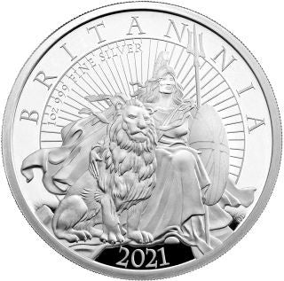 Großbritannien Britannia 2021 1 oz Proof Reverse Proof Set Silber