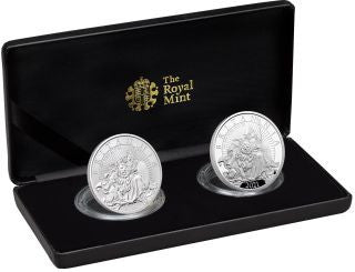 Großbritannien Britannia 2021 1 oz Proof Reverse Proof Set Silber