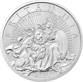 Großbritannien Britannia 2021 1 oz Proof Reverse Proof Set Silber
