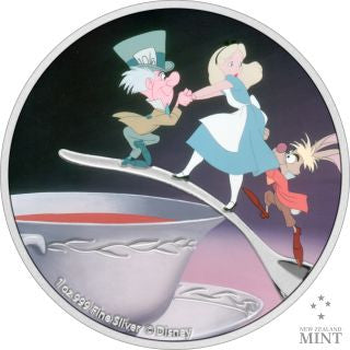 Niue Alice im Wunderland Mad Hatter 2021 1 oz Silber farbig Proof