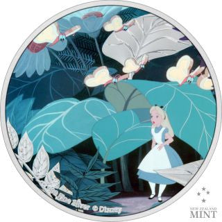 Niue Alice im Wunderland 2021 1 oz Silber farbig Proof