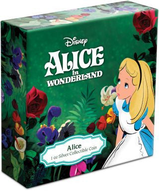 Niue Alice im Wunderland 2021 1 oz Silber farbig Proof