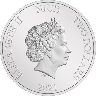 Niue Alice im Wunderland 2021 1 oz Silber farbig Proof