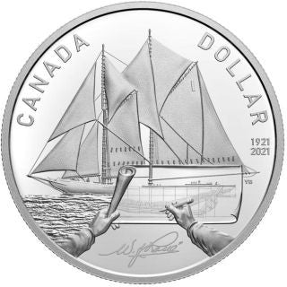 Kanada 1 Dollar 2021 100 Jahre Bluenose Silber PP