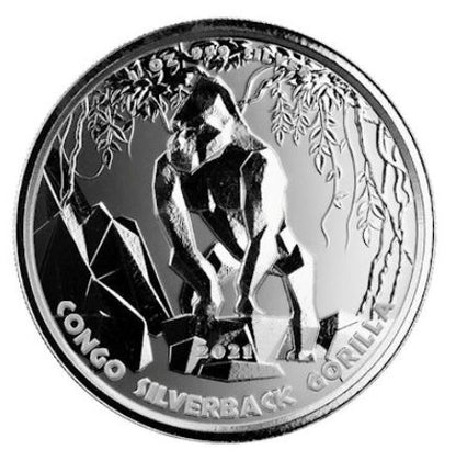 Kongo - Silberrücken Gorilla #07 2021 - Edelmetalle Koitz GnbR