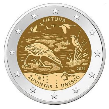 Litauen 2€ 2021 - Biosphärenreservat