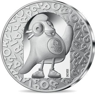 Frankreich 10 Euro 2022 Olympia Paris Maskottchen Silber Proof