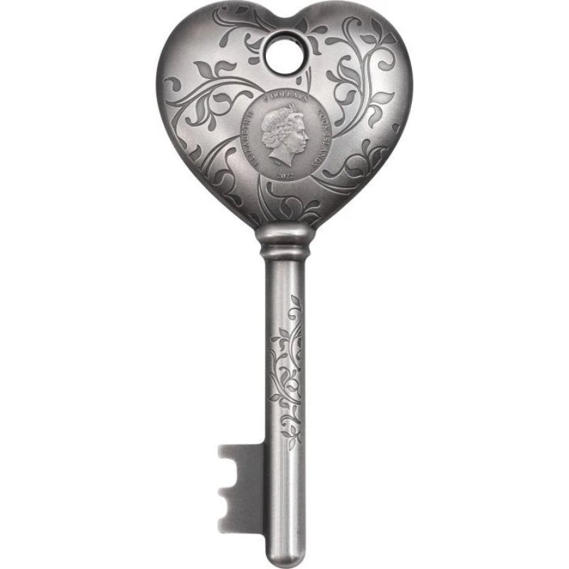Cook Islands Key to my Heart 2022 1 oz Silber Schlüssel