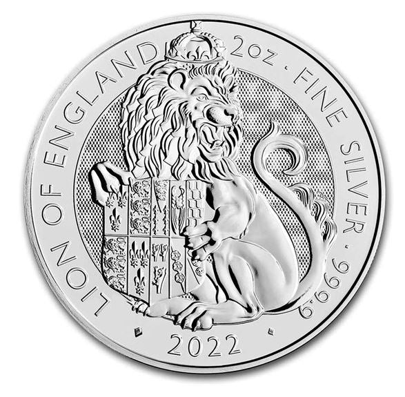 Großbritannien - 2oz Tudor Lion 2022 - Edelmetalle Koitz GnbR