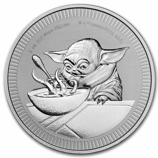 Grogu 2022 Silbermünze 1 oz Niue Star Wars