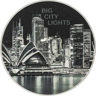 Cook Islands Big City Lights Sydney 2023 1 oz Silber farbig Proof