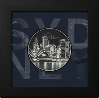 Cook Islands Big City Lights Sydney 2023 1 oz Silber farbig Proof