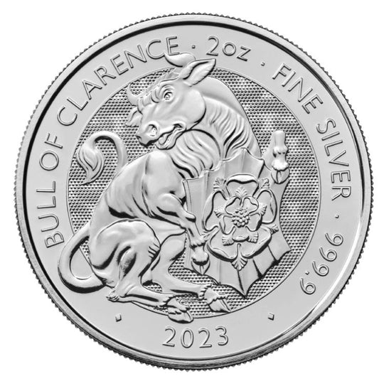 Großbritannien - 2oz Tudor Bull 2023 - Edelmetalle Koitz GnbR