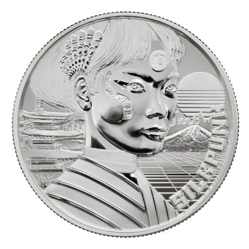 2 oz Silbermünze Silkpunk 2024 Kamerun Danziger Münze