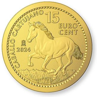 Spanien Andalusier Kartäuserpferd 2024 1/10 oz Gold