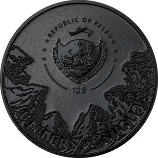Palau Hunters by Night Ozelot 2024 2 oz Silber Obsidian Black