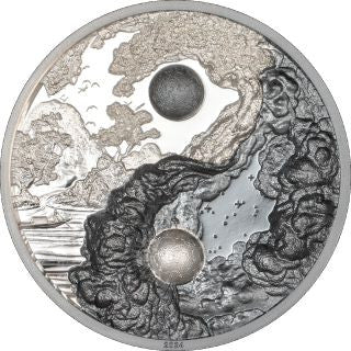 Palau Yin & Yang 2024 1 oz Silber Black Proof High Relief