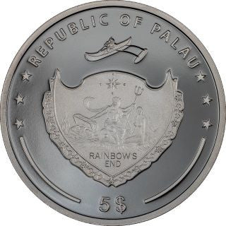 Palau Yin & Yang 2024 1 oz Silber Black Proof High Relief