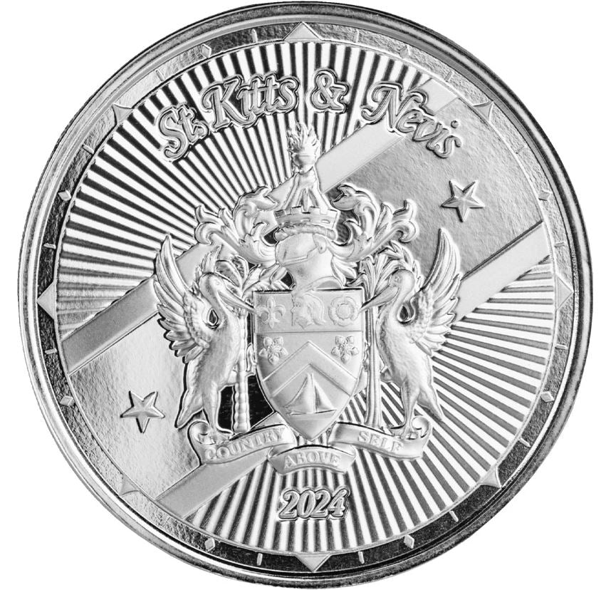 Saint Kitts & Nevis - Wappen 2024 - Edelmetalle Koitz GnbR