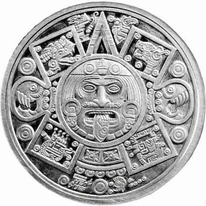 Round - Aztekischer Adlerkrieger Color