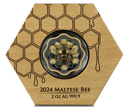 Malta - 2oz Malteser Biene 2024 - Edelmetalle Koitz GnbR
