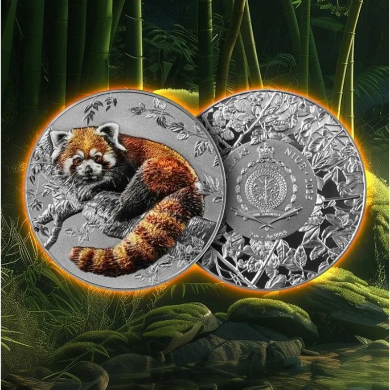 Niue - 2oz Red Panda High Relief
