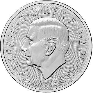 1 oz Silbermünze 2025 British Lion – UK Bullion 2 Pfund

