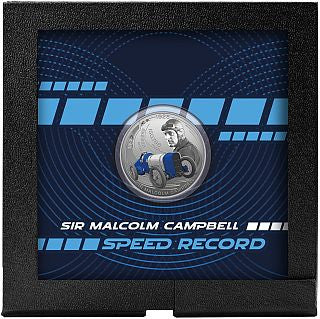 Malta Sir Malcolm Campbell 2025 5 Euro 1 oz Silber farbig Proof