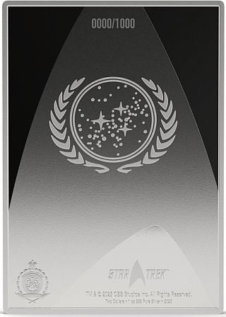 Niue Star Trek U.S.S. Enterprise NCC-1701 Handbuch 2025 1 oz Silber PP