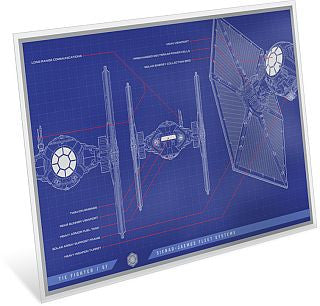 Niue Star Wars Blueprint TIE Fighter 2025 1 oz Silber Proof