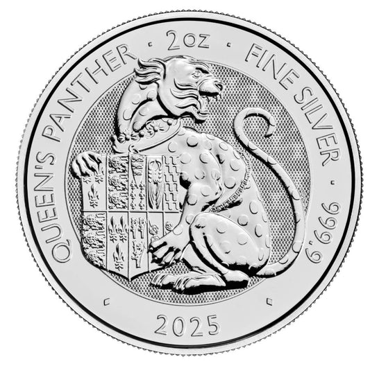 Großbritannien - 2oz Queens Panther 2025 - Edelmetalle Koitz GnbR