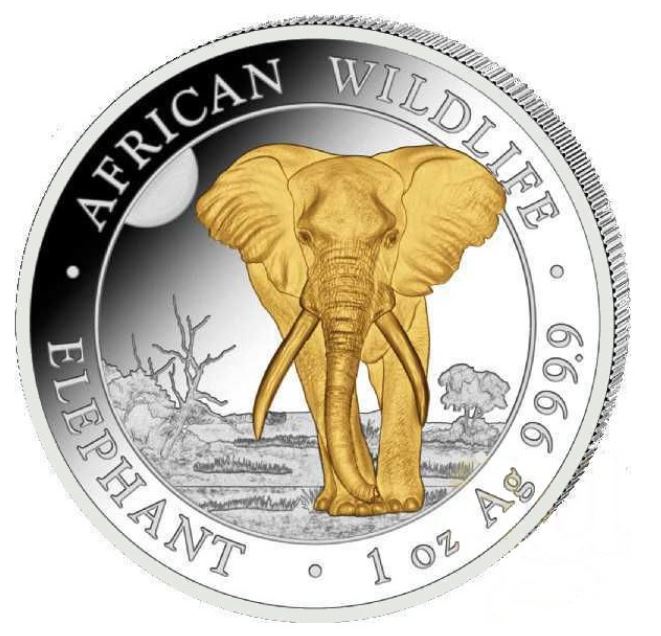 Somalia - Elefant 2025 Gilded