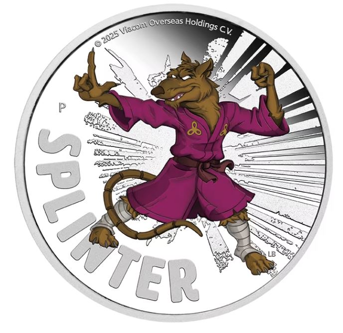 Tuvalu - Ninja Turtles Splinter 2025 - Edelmetalle Koitz GnbR