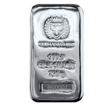 Germania Mint - 250g Silberbarren