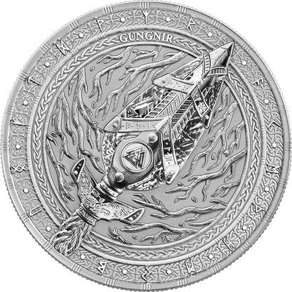 Gungnir 2026 Artefacts 1 oz Silbermünze Odins Speer nordische Mythologie