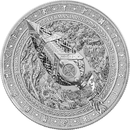 Gungnir 2026 Artefacts 1 oz Silbermünze Odins Speer nordische Mythologie