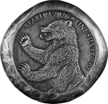 Germania Mint Bearlin 2026 2 oz Silber Gussbarren