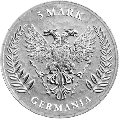 Germania 1 oz Silber 2026 WMF Edition mit Gelbgold und Bären-Privy-Mark
