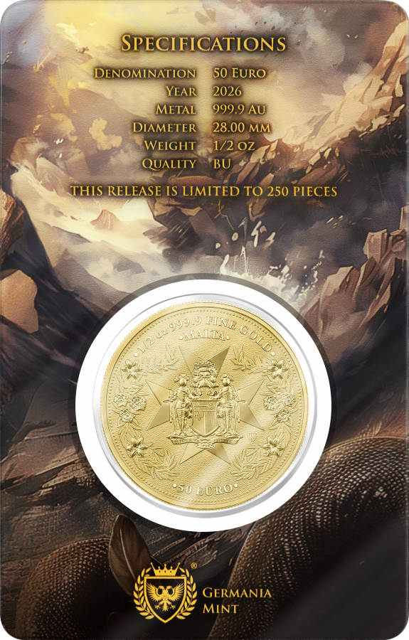 Malta Golden Eagle 2026 1/2 oz Goldmünze Germania Mint