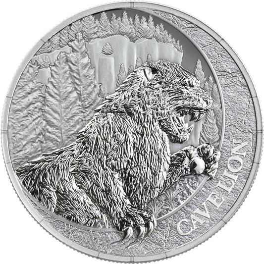 Megafauna Cave Lion 2026 Silbermünze 1 oz Liberia