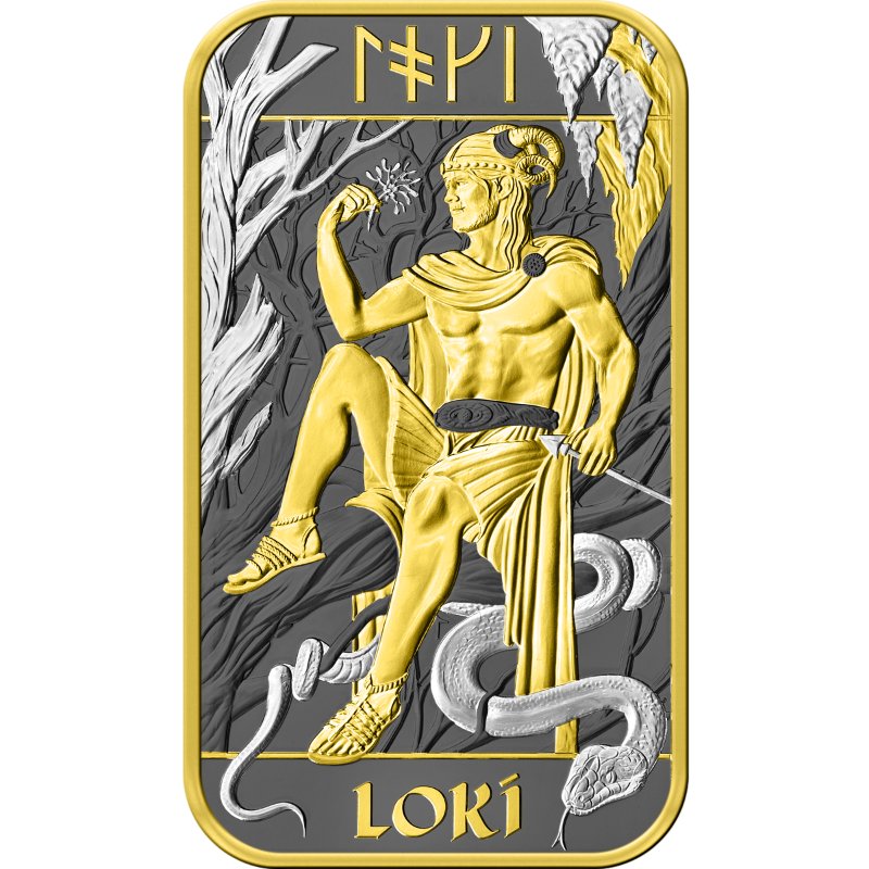 Großbritannien - Gott Loki 1oz Barren Special Edition