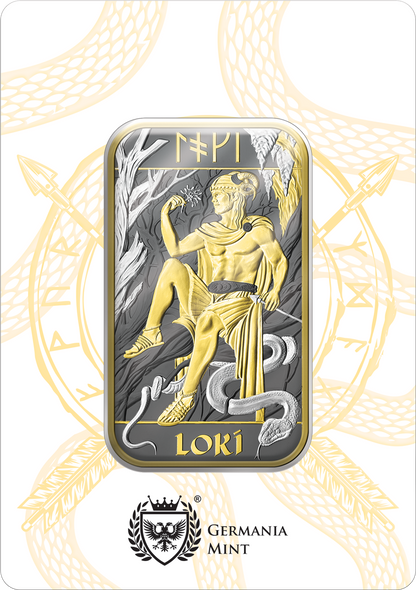 Großbritannien - Gott Loki 1oz Barren Special Edition