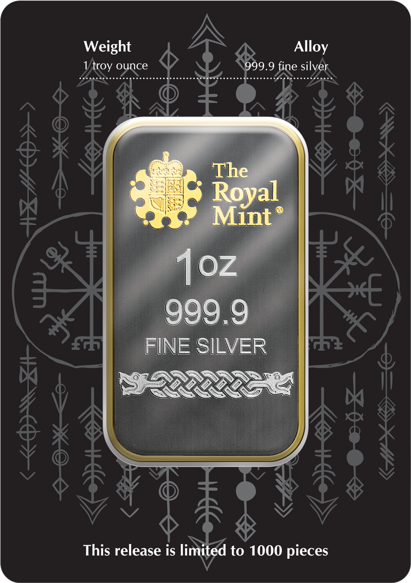 Norse Gods Special Edition 1 oz Silberbarren Cardbar