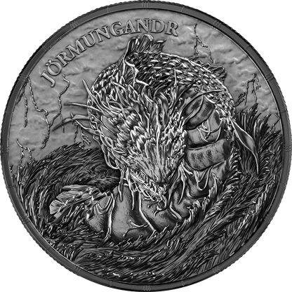 Germania Ragnarök Jörmungandr 2026 1 oz Black Silver BU