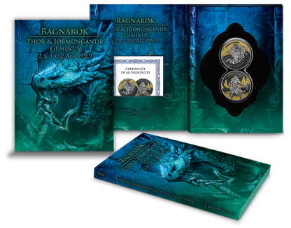 Germania Ragnarök Thor Jörmungandr Geminus 2026 2 x 1 oz Silber


