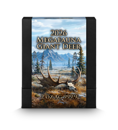 Liberia - 2oz Germania Megafauna Riesenhirsch 2026