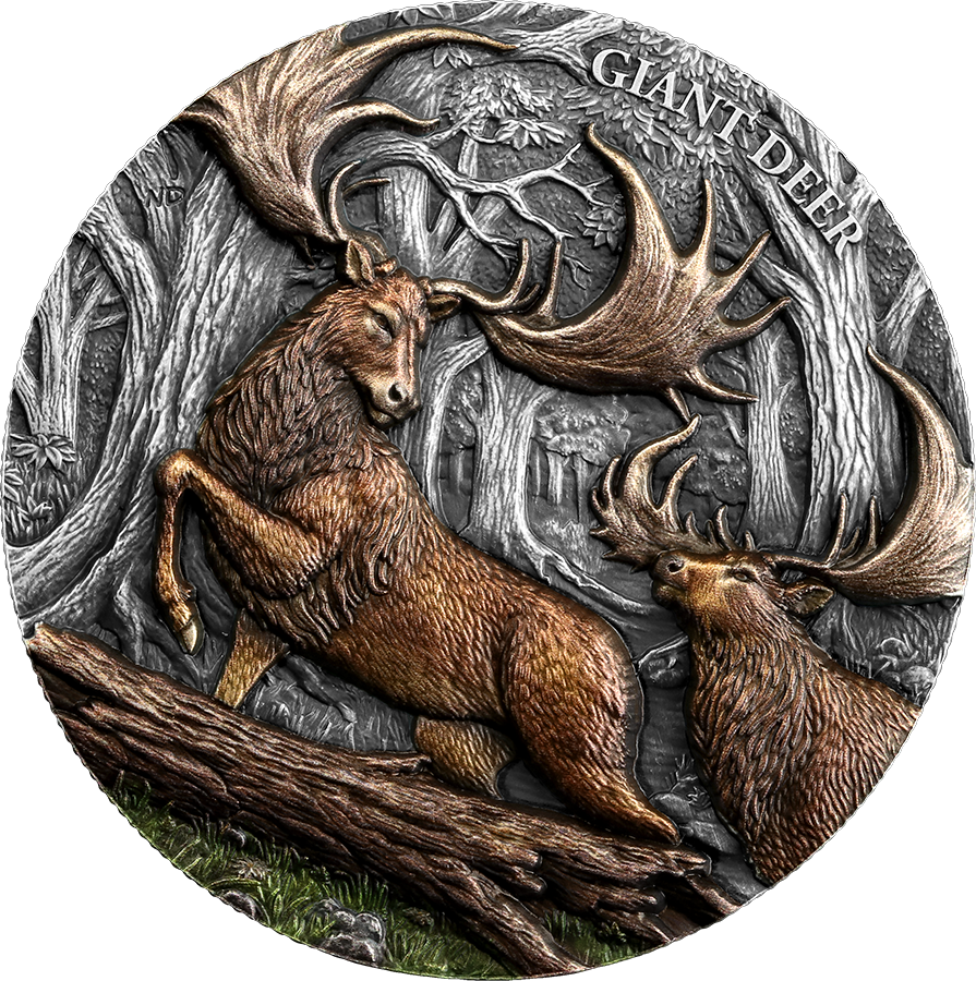Liberia - 2oz Germania Megafauna Riesenhirsch 2026
