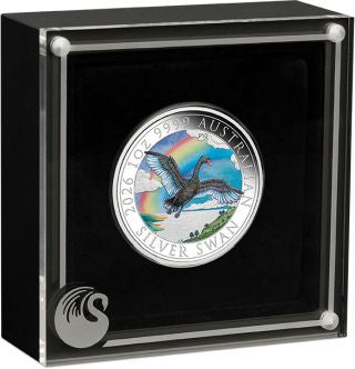 Australien ANDA Perth Schwan 2026 1 oz Silber farbig im Etui