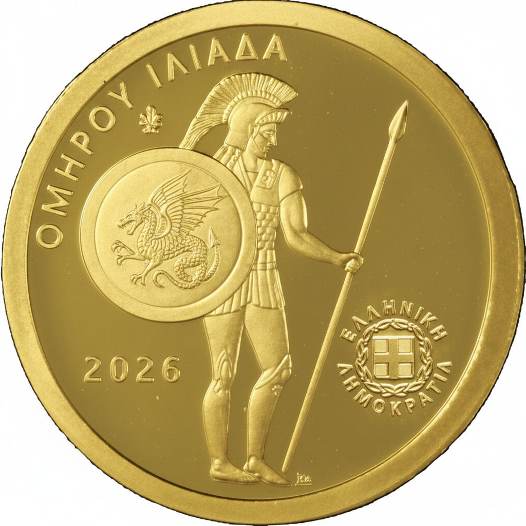 100 Euro Homers Ilias 2026 Griechenland Gold PP