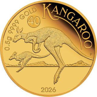 Australien Mini Roo 2026 0,5 g Gold Känguru Proof